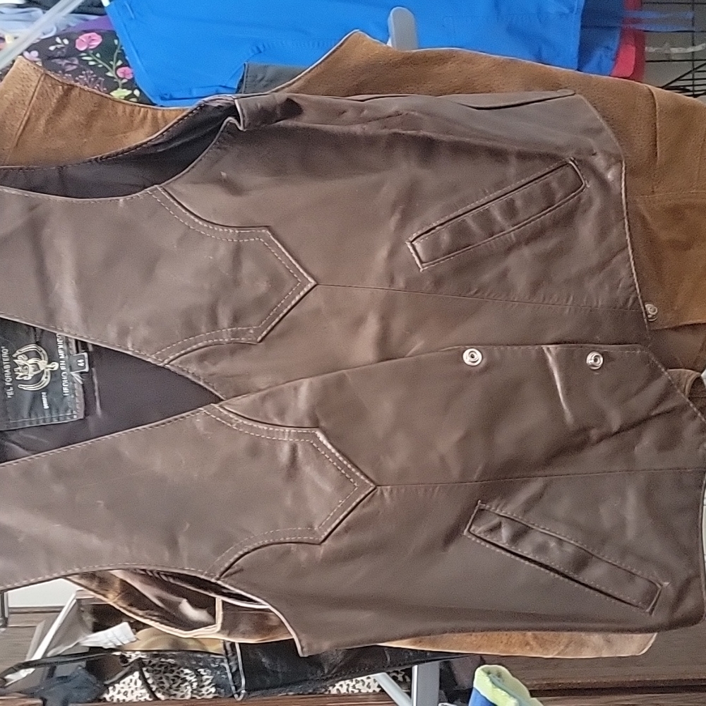 Leather vest